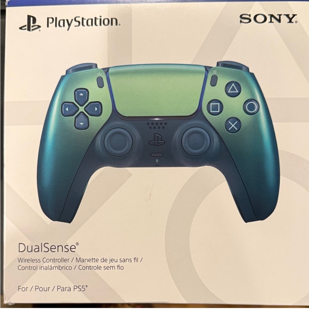 Sony DualSense Controller in Blue and Green